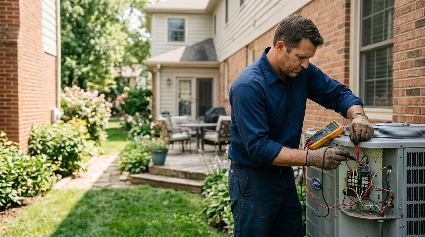 HVAC technician working near Welch, MN